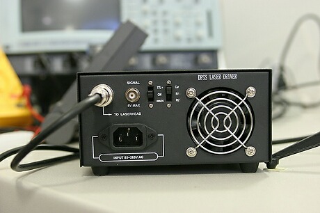 VD-II DPSS laser driver used in our laser systems of less than 400mW output power. (Back View)