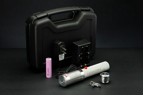 RPL portable green laser system\nKit includes: padded hard shell carrying case, battery and charger.